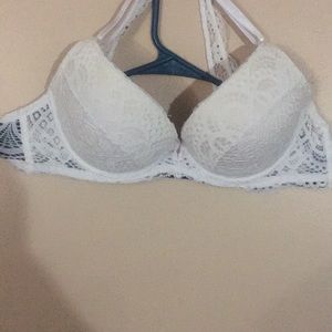 ladies lace cross cross back bra